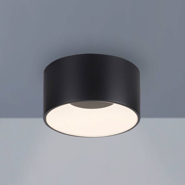 JUST LIGHT. GmbH Lampa sufitowa LED Tanika, możliwość ściemniania, czarny, salon / jadalnia, ceramika, nowoczesny