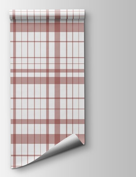 Fototapeta Czerwono-biała kratka, Fototapety Abstrakcja, Popularne Fototapety, w02852v2 - Tapeko.pl