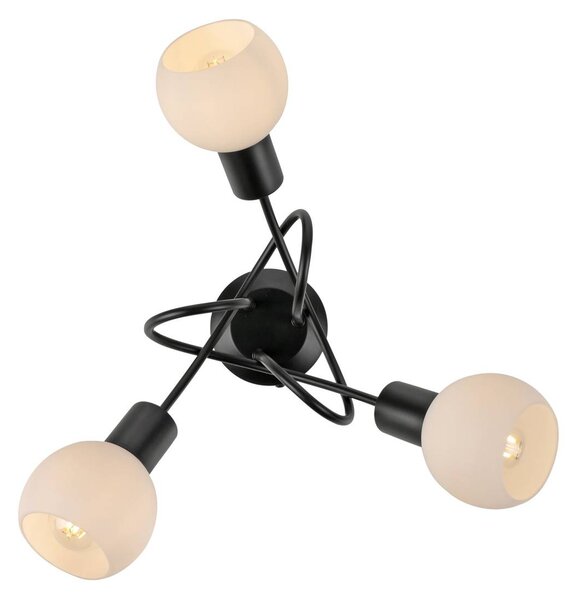 JUST LIGHT. GmbH Lampa sufitowa Loki, czarny, salon / jadalnia, metal
