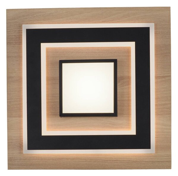 JUST LIGHT. GmbH Lampa sufitowa Tola, jasne drewno, salon / jadalnia, drewno, nowoczesny