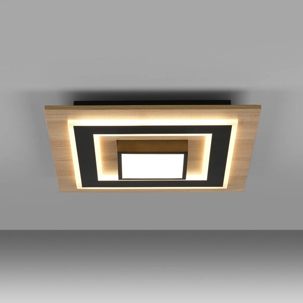 JUST LIGHT. GmbH Lampa sufitowa Tola, jasne drewno, salon / jadalnia, drewno, nowoczesny