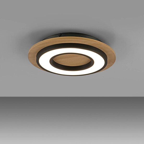 JUST LIGHT. GmbH Lampa sufitowa Tola, jasne drewno, salon / jadalnia, drewno, nowoczesny
