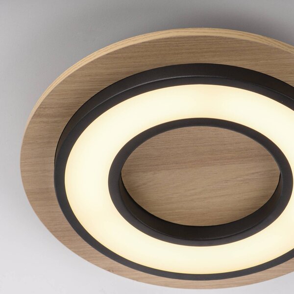 JUST LIGHT. GmbH Lampa sufitowa Tola, jasne drewno, salon / jadalnia, drewno, nowoczesny