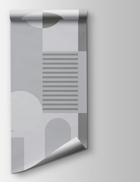 Fototapeta Szaro-biały geometryczny wzór, Nowoczesne Fototapety, Popularne Fototapety, w02916 - Tapeko.pl