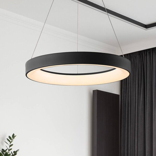 Mantra Iluminación Lampa wisząca Niseko II, możliwość ściemniania, czarny, salon / jadalnia, metal, nowoczesny