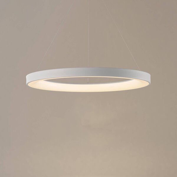 Mantra Iluminación Lampa wisząca Niseko II, możliwość ściemniania, biały / opal, salon / jadalnia, metal, nowoczesny