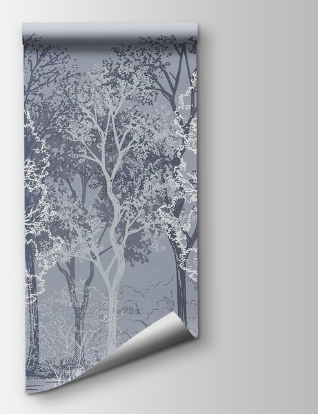 Fototapeta Grupa drzew w lesie, Fototapety Natura, Popularne Fototapety, w02930v2 - Tapeko.pl