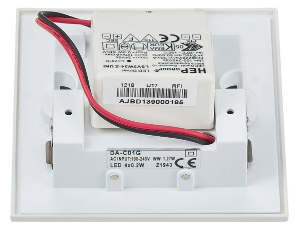 SLV Kinkiet LED Mobala, biały / opal, przedpokój, aluminium, nowoczesny