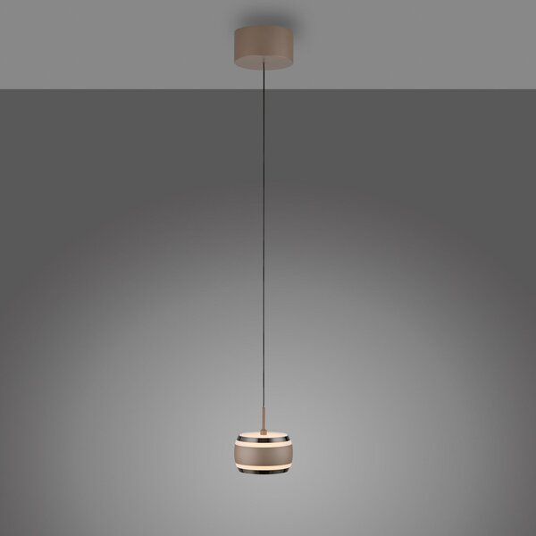 Lampa Wisząca PURE, Falling Rings, ściemnialny, antyczny mosiądz, salon, metal, nowoczesny