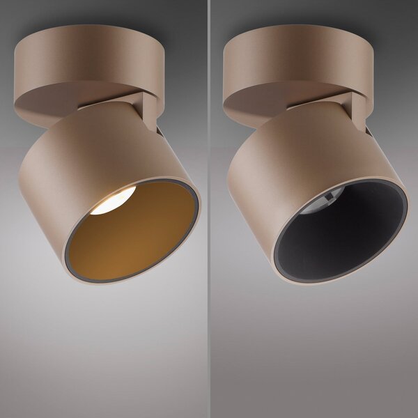 Lampa Sufitowa PURE, Cup, ściemnialny, antyczny mosiądz, salon, metal, nowoczesny