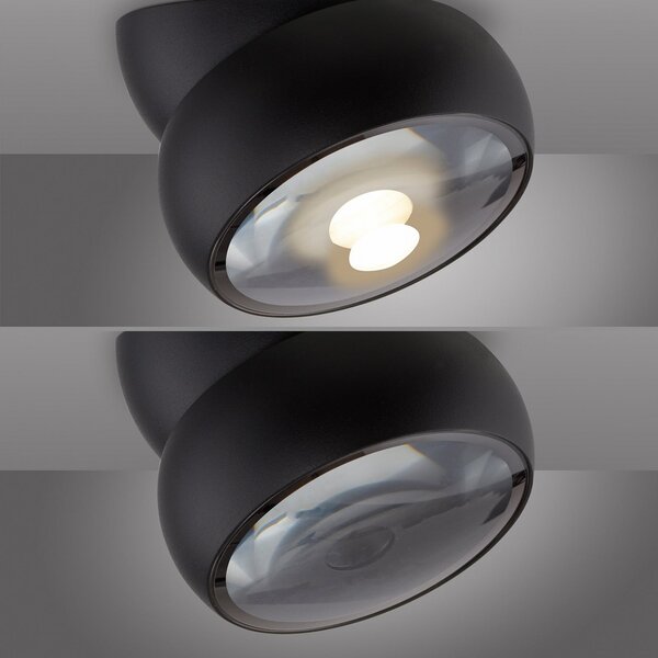 Lampa Sufitowa PURE, Move, ściemnialny, czarny, salon, metal, nowoczesny