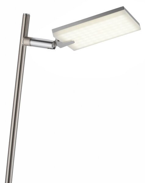 Lampa Podłogowa PURE, Pure Mira, ściemnialny, szary, salon, metal, nowoczesny