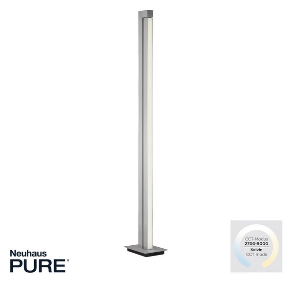 Lampa Podłogowa PURE, PURE Lines Floor, ściemnialny, szary, salon, metal, nowoczesny