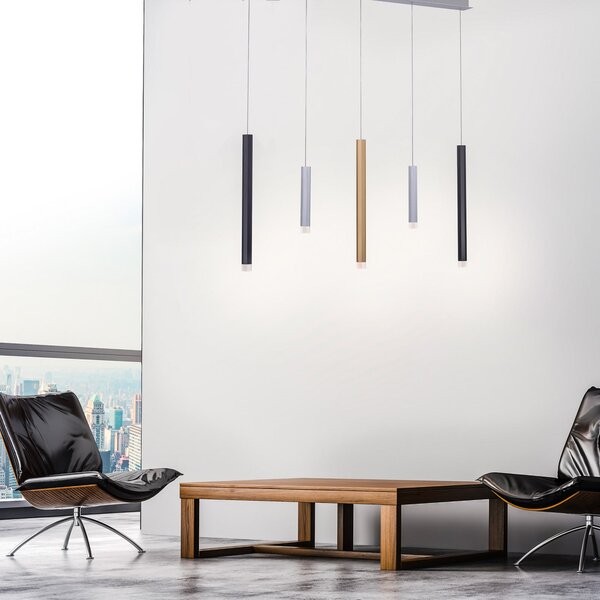 Lampa Wisząca PURE, Gemin, ściemnialny, salon, metal, nowoczesny