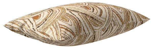 Poszewka Kinga na poduszkę prostokątną kolor beżowy tkanina strukturalna, wzorzysta