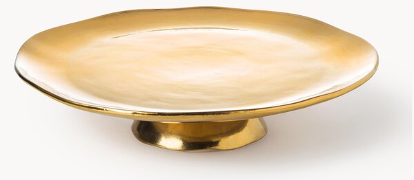 Patera z porcelany z pozłacaną krawędzią Gold Irregular Edge