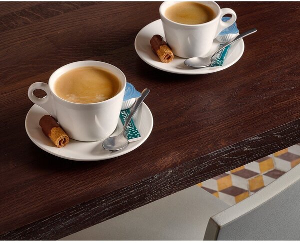 Biały porcelanowy spodek ø 15,5 cm Barista – BonBistro