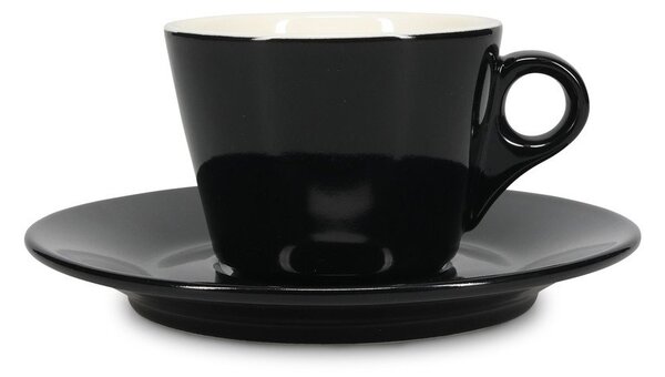 Czarna porcelanowa filiżanka do cappuccino 160 ml Barista – BonBistro