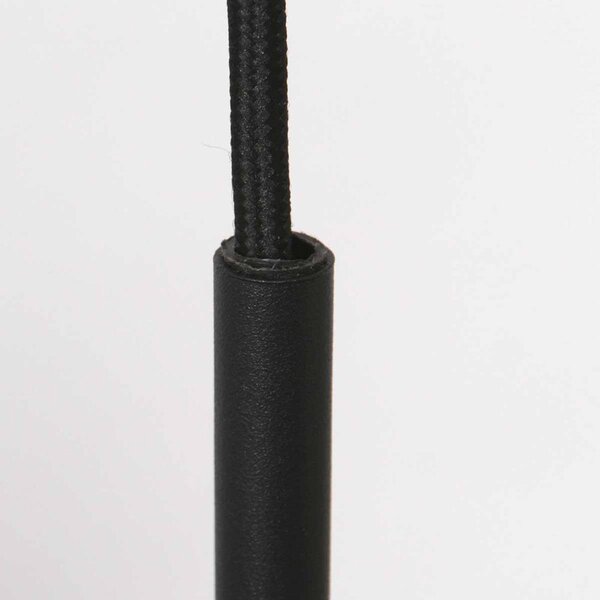 Steinhauer Lampa wisząca szklana Bollique, możliwość ściemniania, czarny, salon / jadalnia, metal