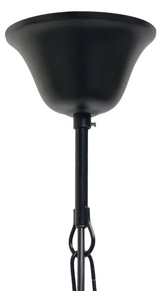 Steinhauer Lampa wisząca Pimpernel, możliwość ściemniania, czarny, przedpokój, metal, antyczny