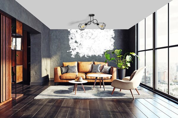 Lampa z koszykiem OXFORD W-2016/2+1311S BK