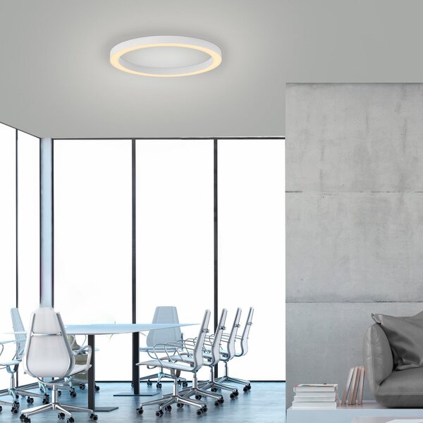 Lampa Sufitowa PURE, Lines, ściemnialny, biały, salon, metal, nowoczesny