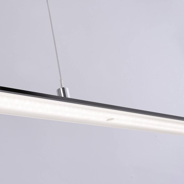 PURE Lampa wisząca Lite, możliwość ściemniania, czarny, salon / jadalnia, aluminium, nowoczesny