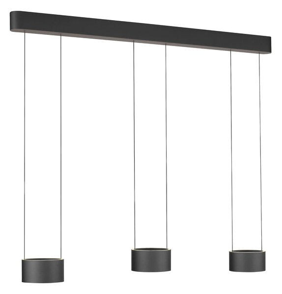 Lampa Wisząca PURE, Clipse, ściemnialny, szary, salon, metal, nowoczesny
