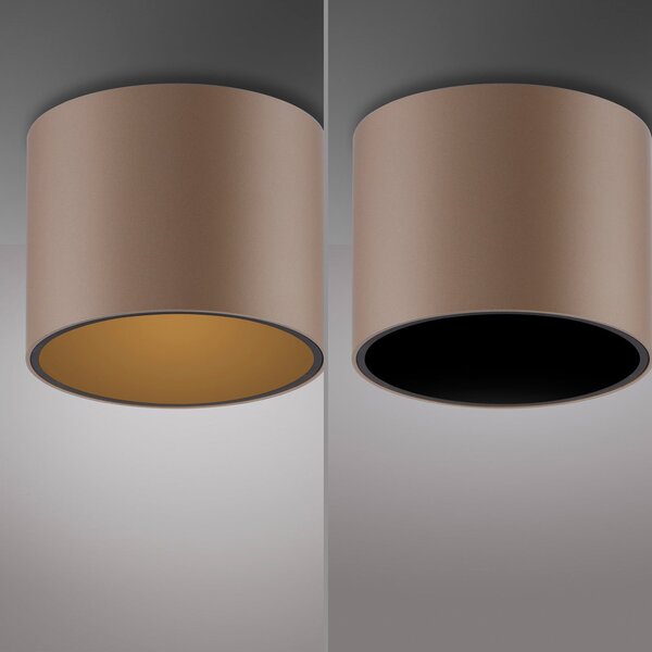 Lampa Sufitowa PURE, Point, ściemnialny, antyczny mosiądz, łazienka, metal, nowoczesny