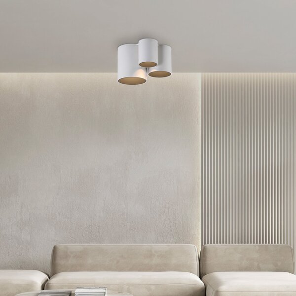 Lampa Sufitowa PURE, Point, ściemnialny, biały, łazienka, metal, nowoczesny