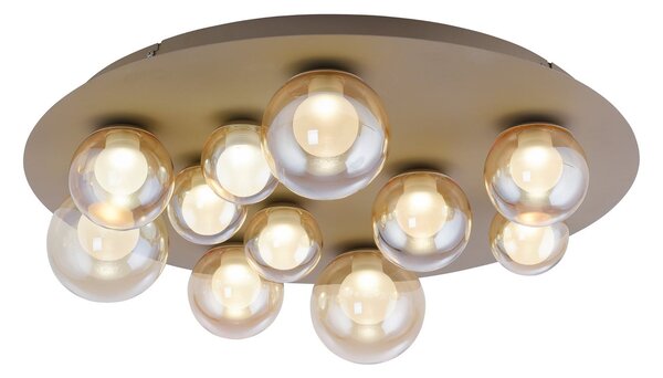 Lampa Sufitowa PURE, Popup, ściemnialny, antyczny mosiądz, salon, metal