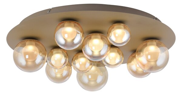 Lampa Sufitowa PURE, Popup, ściemnialny, antyczny mosiądz, salon, metal