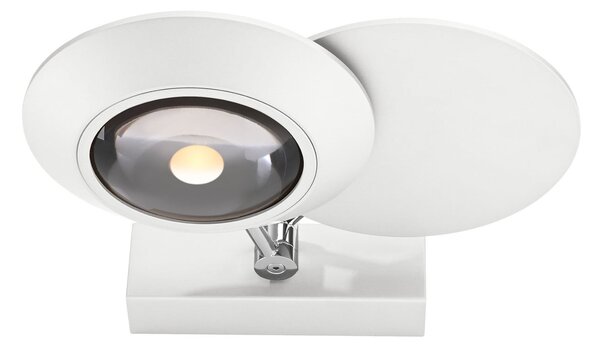 Lampa Ścienna PURE, Oculis, ściemnialny, biały, sypialnia, metal, nowoczesny