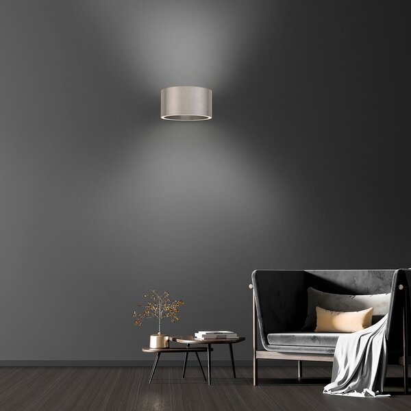 Lampa Ścienna PURE, PURE Clipse, ściemnialny, metaliczny, salon, aluminium, nowoczesny