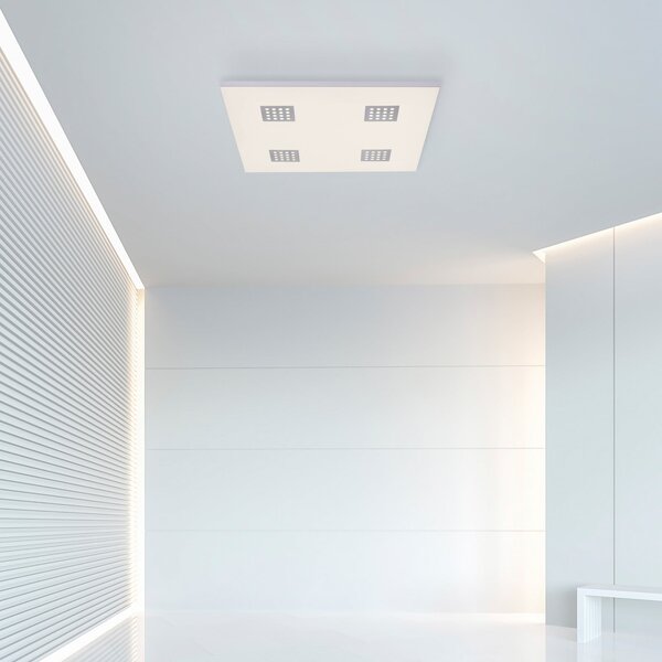 Lampa Sufitowa PURE, Neo, ściemnialny, biały, salon, metal, nowoczesny