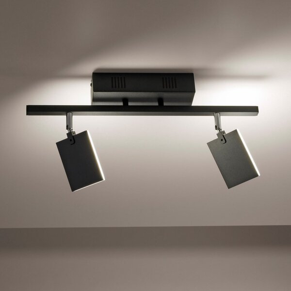 Lampa Sufitowa PURE, Mira, ściemnialny, czarny, salon, metal, nowoczesny