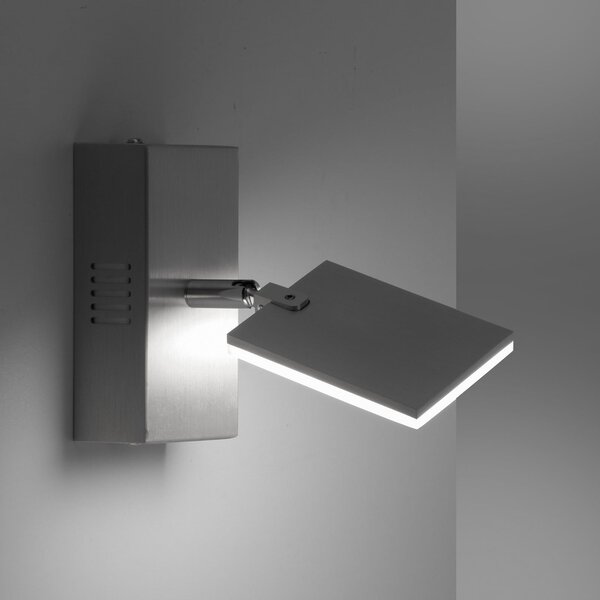 Lampa Ścienna PURE, Mira, ściemnialny, metaliczny, salon, metal, nowoczesny