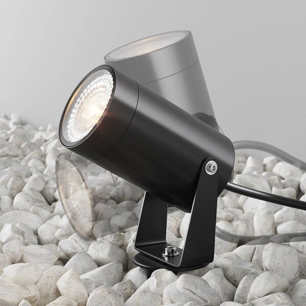 Maytoni Reflektor z grotem ziemnym Scope, czarny, aluminium, IP65 możliwość ściemniania, czarny, aluminium, nowoczesny