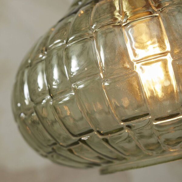 IT´S ABOUT ROMI Lampa wisząca szklana Venice, możliwość ściemniania, zielony, salon / jadalnia, szkło, vintage