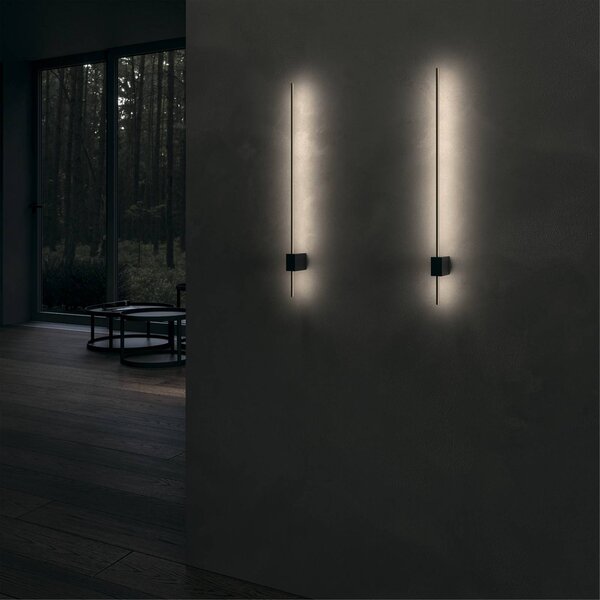 Maytoni Kinkiet LED Pars, czarny, salon / jadalnia, aluminium, nowoczesny