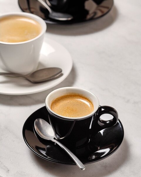 Czarny porcelanowy spodek ø 12,5 cm Barista – BonBistro