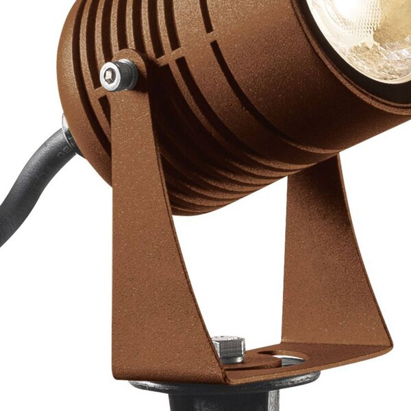 SLV Spike reflektor z grotem ziemnym, rdzewiejący, brązowy / rdzawy, aluminium, nowoczesny
