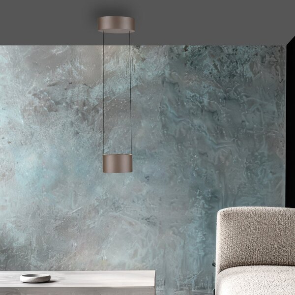 Lampa Wisząca PURE, Clipse, ściemnialny, antyczny mosiądz, salon, metal, nowoczesny