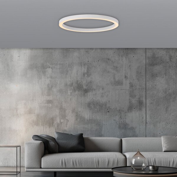 Lampa Sufitowa PURE, Lines, ściemnialny, biały, salon, metal, nowoczesny