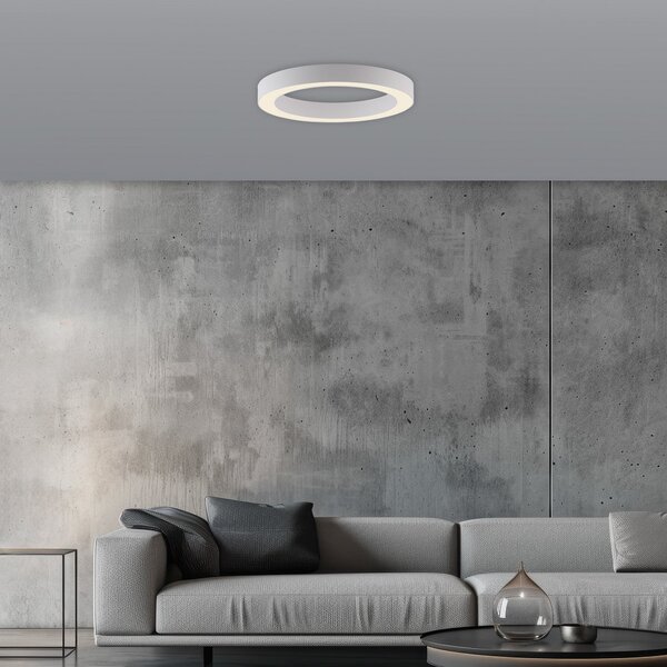 Lampa Sufitowa PURE, Lines, ściemnialny, biały, salon, metal, nowoczesny