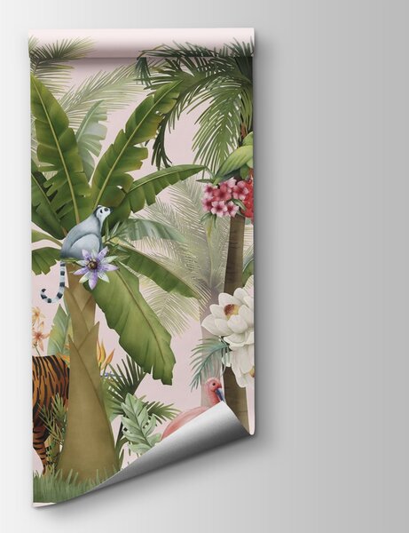 Fototapeta Tapeta ze zwierzętami i drzewami, Fototapety z zwierzętami, Popularne Fototapety, w03225v1 - Tapeko.pl
