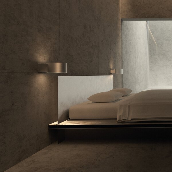 Lampa Ścienna PURE, PURE Clipse, ściemnialny, antyczny mosiądz, salon, aluminium, nowoczesny