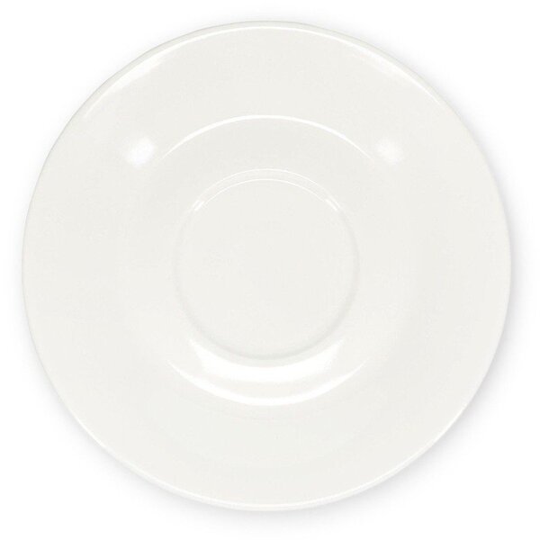 Biały porcelanowy spodek ø 15,5 cm Barista – BonBistro