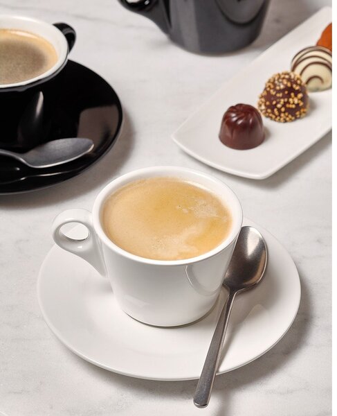 Biały porcelanowy spodek ø 15,5 cm Barista – BonBistro