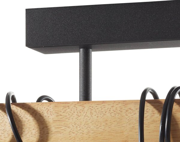 EGLO Lampa sufitowa Townshend 5, jasne drewno, salon / jadalnia, drewno, vintage